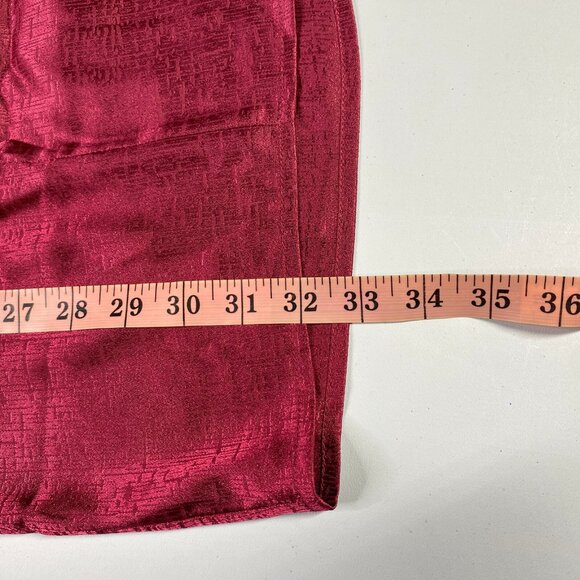 Lulus Dress Mini Satin Lisette One Shoulder Jacquard Cocktail Party Bodice Large - Picture 12 of 13